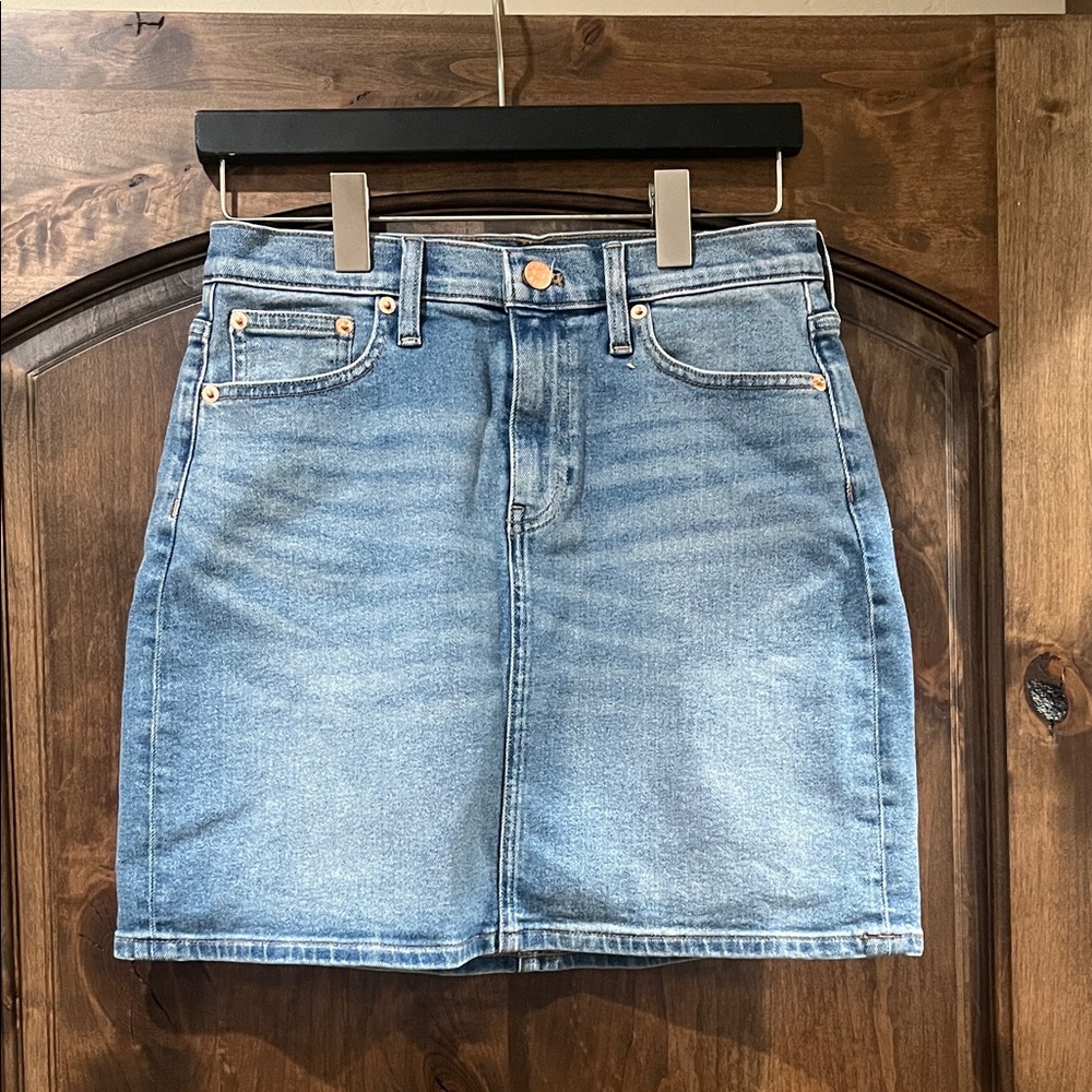 J. Crew Classic Blue Denim Mini Skirt